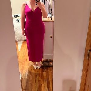 Ralph Lauren Hot Pink Floor Length Dress